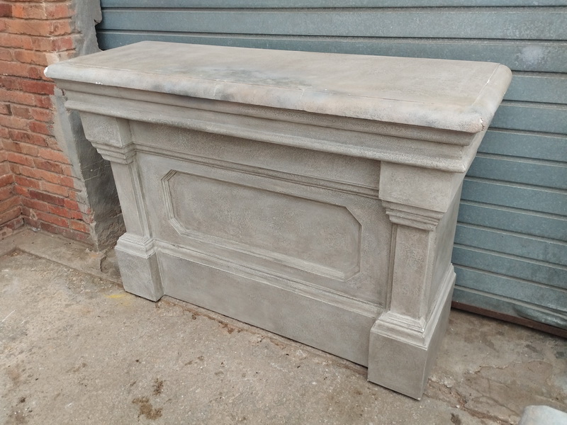 altar repisa piedra ficticio madera porex 112x159x53 2u
